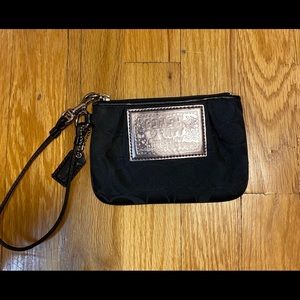 Coach Black Wristlet
